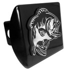 Elektroplate Bass Fish Black Metal Hitch Cover BASS-BLK-HC