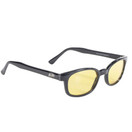 Original X-KD's Biker Yellow Lenses Black Frames Sunglasses - 10112