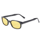 Original X-KD's Biker Yellow Lenses Black Frames Sunglasses | 10112