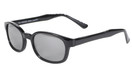 Pacific Cost Original KD's Biker Sunglasses (Black Frame/Silver Mirror Lens) 20110