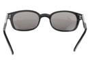 Pacific Coast Original KD's Biker Sunglasses (Black Frame/Silver Mirror Lens)