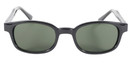 Pacific Coast Original KDs Biker Sunglasses Dark Green 2126