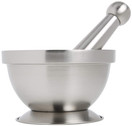Maxam HealthSmart Stainless Steel Mortar and Pestle
