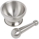 Maxam HealthSmart Stainless Steel Mortar and Pestle