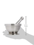 Maxam HealthSmart Stainless Steel Mortar and Pestle