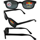 Pacific Coast Sunglasses XXD's - 10019 Matte Black Frame/Polarized Grey Lens