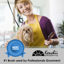 Kenchii Pet Grooming Metal Pin Brush for Dogs, KEPB-L