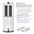 Crown Berkey Gravity-Fed Water Filter with 2 Black Berkey Elements and 2 Berkey PF-2 Fluoride and Arsenic Reduction Elements