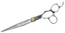 Kenchii Professional Piranha High End Grooming Shears - 8.25 Silver