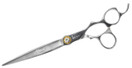 Kenchii Professional Piranha High End Grooming Shears, 8.25 Silver