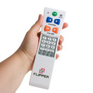 Flipper Big Button TV Remote for Elderly - Universal Simple to Read, Proprietary Favorite Channels, Supports IR TVs, Cable - Satellite & Soundbars