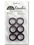 Kenchii Extra Soft Premium Quality Shear Finger Ring Inserts Black | KEFIB-BLACK