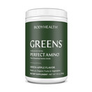 BodyHealth - Perfect Greens Formula (30 Svgs) 100% Organic Daily Superfood Green Apple Smoothie Powder with Vegetables, Fruit, Antioxidants, Prebiotics, Probiotics, Fiber, and PerfectAmino Protein