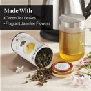 The Republic of Tea Jasmine Pearls Full-Leaf Loose Green Tea, 3.0 oz , Steeps 50 Cups , Caffeinated