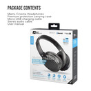 MEE audio Matrix Cinema Bluetooth Wireless Over-Ear High Resolution Stereo Headphones with aptX Low Latency for Improved Lip Sync & CinemaEAR Audio Enhancement for Clearer Sound in Movies & TV Shows