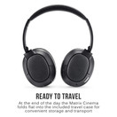 MEE audio Matrix Cinema Bluetooth Wireless Over-Ear High Resolution Stereo Headphones with aptX Low Latency for Improved Lip Sync & CinemaEAR Audio Enhancement for Clearer Sound in Movies & TV Shows