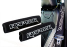 Black Neoprene Automotive Seat Belt Covers Safety Shoulder Pad Travel Bag Straps (Set of 2 )
