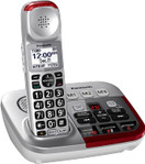 Panasonic KX-TGM450S + (2) KX-TGMA45S Digital Answering Machine w/ Volume Boost Control for Amplified Caller Voice Cordless Telephone-3 Handset