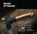 Fiskars Norden N7 Hatchet with Recycled Leather Sheath, (14 in.)