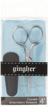 Gingher 4 Inch Curved Embroidery Scissors, (01-005273)