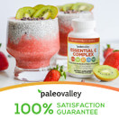 Paleovalley: Essential C Complex - Vitamin C Food Supplement with Organic Superfoods for Immune Support - 1 Pack - 450 mg per Serving - No Synthetic Ascorbic Acid - No GMO , Fillers or Gluten