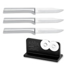 Rada Cutlery 3-Pack Paring Knife Plus R119 Knife Sharpener