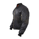 Rothco , MA-1 Flight Jacket - Black Large