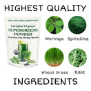 Cherie Sweet Heart Supergreens Powder - Green Superfood - Organic Greens Powder Super Greens - Smoothie Powder - Superfood Powder - Powdered Greens - 2.25LB Super Greens Powder- 204 Servings