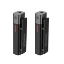 Wireless Microphone System, SmartMike+ Rechargeable Bluetooth Lapel Mic Pair