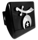 Elektroplate Shriner Emblem on Black Metal Cover SHRINER-BLK-HRC