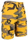 Rothco Colored Camo, BDU Shorts - Stinger Yellow Camo XL