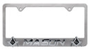 Elektroplate Mason 3D Brush Chrome License Plate Frame MASON-BRU-LPF