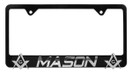 Elektroplate Mason 3D Black All Metal License Plate Frame MASON-LPF-Parent