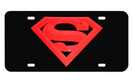 Elektroplate Superman Red and Black 3D License Plate SUPER-RED-BLK-LP