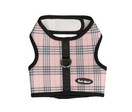 Bark Appeal Mesh Wrap N Go Harness | pink plaid, medium