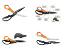 Fiskars Cuts + More Titanium All Purpose Scissors w / Sharpener and Take Apart Knife