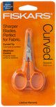 Fiskars 98087097J Curved Craft Scissors, 4 Inch , Steel & Orange