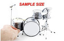 FanMerch Drum Kit Led Zeppelin, John Bonham, Tribute Vistalite Transparent Amber Mini Drum Set Replica Collectible