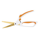 Fiskars Titanium Easy Action Scissors (No.8), 8 Inch, Orange/White