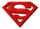 Elektroplate Superman Red Metal Emblem - SUPER-RED