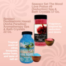 Spazazz Spa and Bath Crystals for Hot Tub & Bath Tubs — Set The Mood Love Potion #9 Seduction 17oz (482g) and Destinations Hawaii Aloha Paradise 22oz (650ml) — All Natural Aromatherapy Bundle