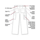 Rothco Women's EMT Pant Black -Size 0