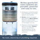 Blemished Go Berkey Kit (1 qt.) Water Filter with Black Berkey Primer and Sport Berkey Bottle (22 oz.)