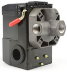 Interstate Pneumatics LF10-L4H Pressure Switch, 1/4-inch FPT Four Port