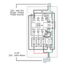 Big Horn 18825 1-Phase, 220-240-Volt, 5-HP, 22-34-Amp Magnetic Switch - UL Approved