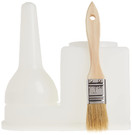 Big Horn 19040 30-Ounce Glue Container with Brush, White