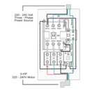 Big Horn 18835 3-Phase, 220-240-Volt, 5-HP,12-18-Amp Magnetic Switch