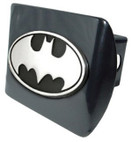 Elektroplate Batman Premium Metal Trailer Hitch Cover with Chrome Oval Bat Logo