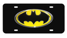 Elektroplate Batman Oval Yellow and Black 3D License Plate BATMAN-CLR-BLK-LP