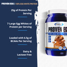 Gaspari Nutrition Proven Egg, 100% Egg White Protein, 25g Protein, Keto Friendly, Dairy Free, Lactose Free, Soy Free - Salted Caramel, 2 lbs